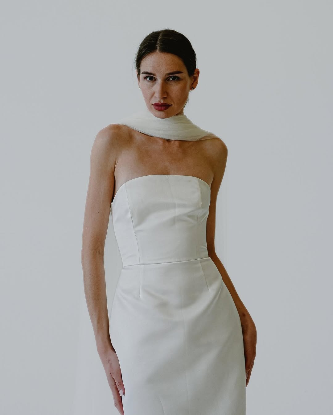 Annie Gown by BB NYC: Embrace Elegance in a Fitted Simple Wedding Gown