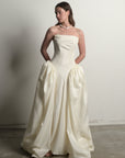 mae bridal mentere princess taffeta drop waits gown