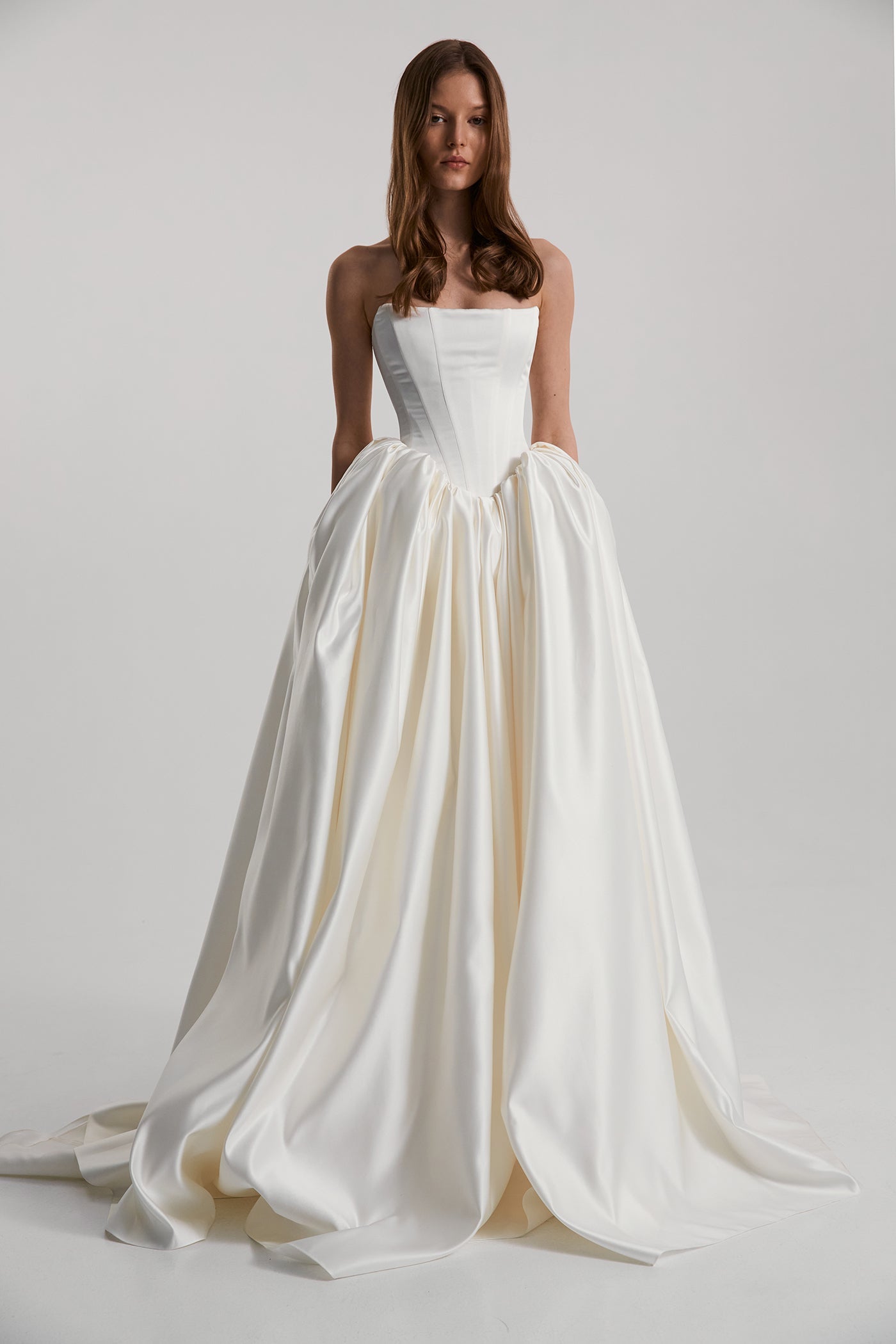Eterna by Monetre: Ballgown Wedding Dress with Drop Waist & Corset Magic