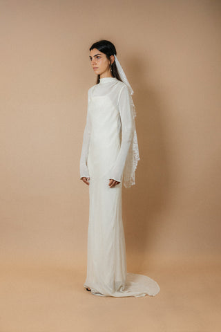 silk slip wedding dress handmade los angeles bridal shop
