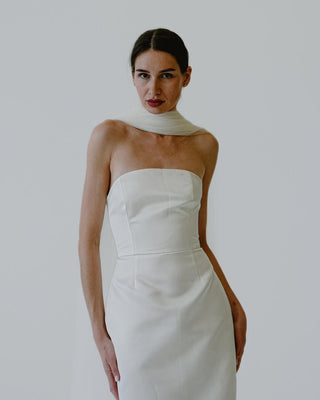 Annie Gown by BB NYC: Embrace Elegance in a Fitted Simple Wedding Gown