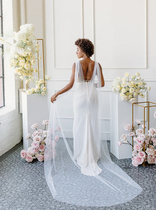 English Net Bridal Cape