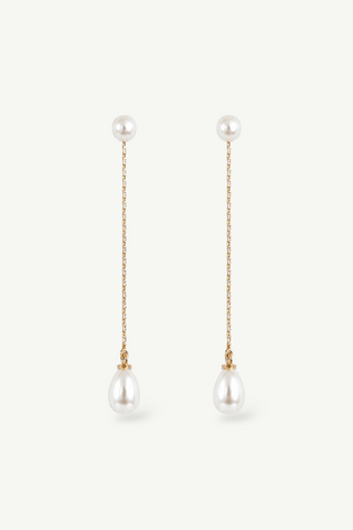 2 in 1 Pearl Strand Earrings