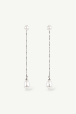 2 in 1 Pearl Strand Earrings