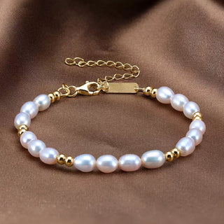 Balance Bar Pearl Bracelet