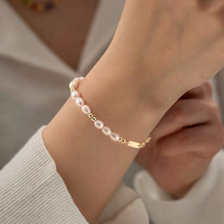 Balance Bar Pearl Bracelet