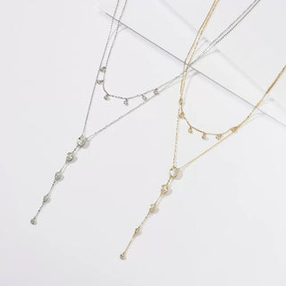 Drop Link Layer Y Necklace