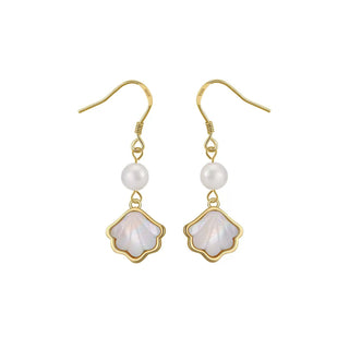 Mother-of-Pearl Shell Drop Earrings