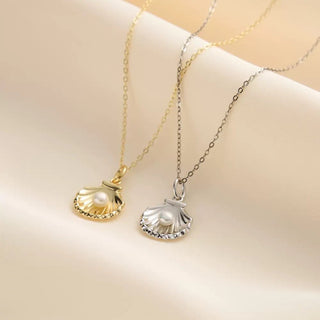 Ocean Shell Pearl Necklace