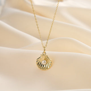 Ocean Shell Pearl Necklace