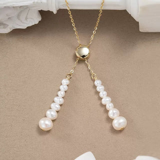 Pearl Tassel Y Necklace