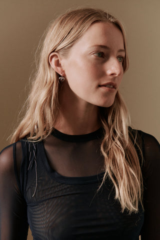 Billie Heart Gem Earrings