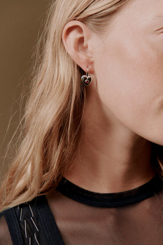 Billie Heart Gem Earrings