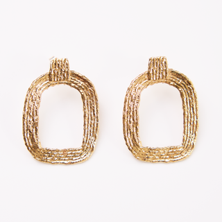 Eva Hoop Earrings - 14K Gold Plate