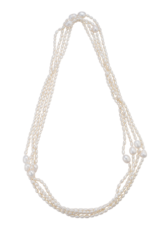 90 Inch Freshwater Pearl Rope Necklace