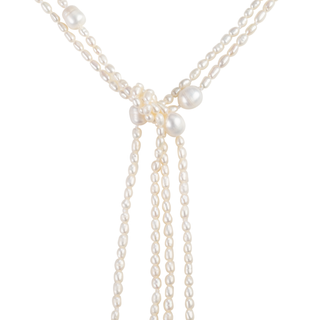 90" Freshwater Tiffany-inspired Rope necklace