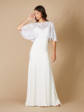 Gilly Boho Beaded Pull-On Bridal Capelet | 51100