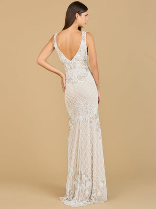 High-Neck Sleeveless Wedding Gown | 51136