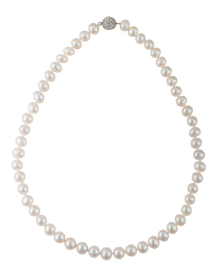AAA Freshwater Pearl Strand with Crystal Clasp