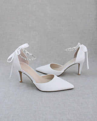 Wedding Pumps with Amaryllis Crystal Strap