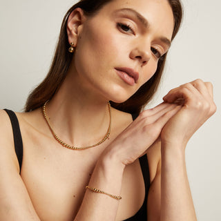 Graduated Ball Chain Necklace