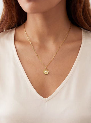Ocean Shell Pearl Necklace