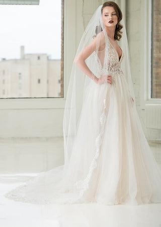 Fiona Cathedral Lace Veil