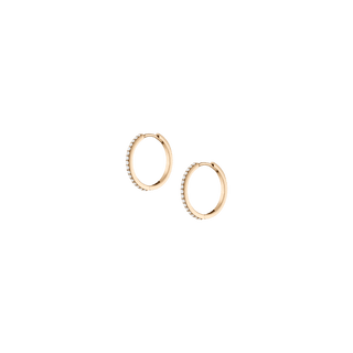 Thin Forever Diamond Hinged Huggie Earrings
