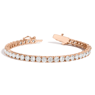 Lab Grown White Sapphire Tennis Bracelet