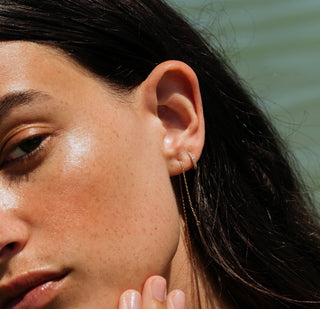 Diamond Huggie Earrings