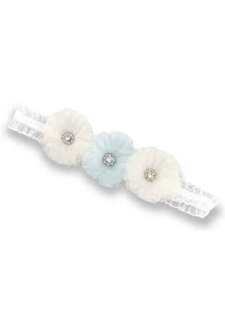 Bridal garter at Mae Bridal, the Ariel Taub Donna "Something Blue" Floral Garter