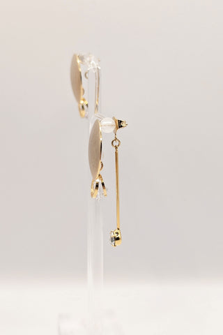 Bridal earrings at Mae Bridal, the Ariel Taub Stacey CZ Crystal Drop Earrings