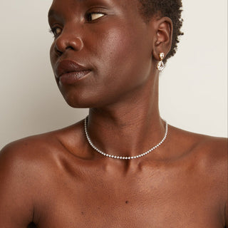 Petite Lab Grown Diamond Tennis Necklace