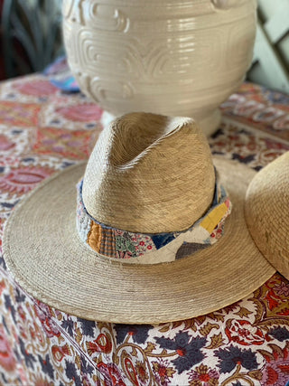 Zinnia Sun Hat - Long & Thin Ivory Grosgrain Ribbon