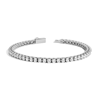Unbreakable Lab Grown White Sapphire Tennis Bracelet