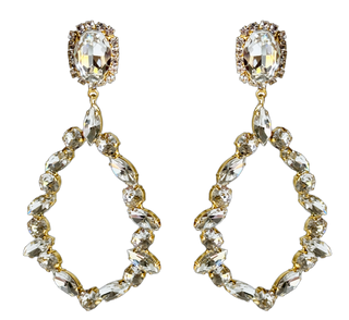 Lizzy Diamond Crystal Chandelier Earrings