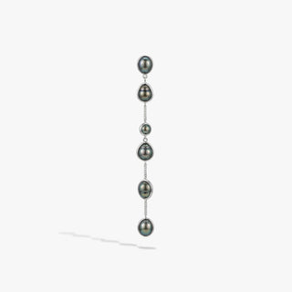 Molten Pearl Linear Earrings
