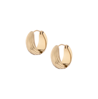 Shell Hinged Hoop Earrings