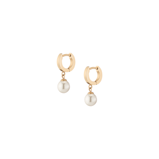 Unbreakable Pearl Huggie Earrings