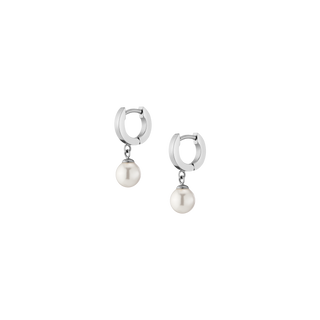 Unbreakable Pearl Huggie Earrings