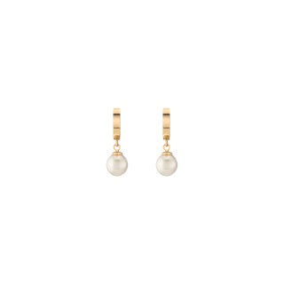 Unbreakable Pearl Huggie Earrings