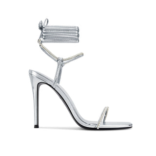 Lauren Silver Heeled Sandals