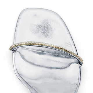 Lauren Silver Heeled Sandals