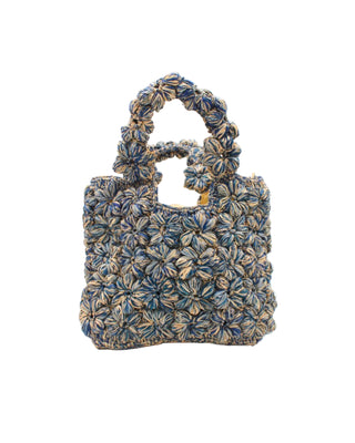 Florence Flower Crochet Raffia Straw Basket Handbag