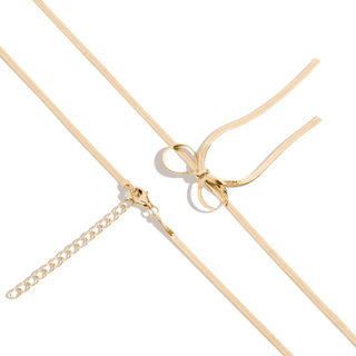 Herringbone Bow Choker