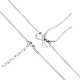 Herringbone Bow Choker