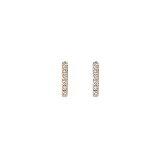 Diamond Huggie Earrings