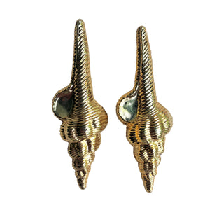 Linda Gold Shell Post Earrings
