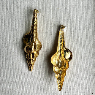 Linda Gold Shell Post Earrings