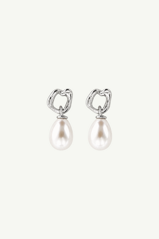 Gilded Micro Pearl Drop Earrings